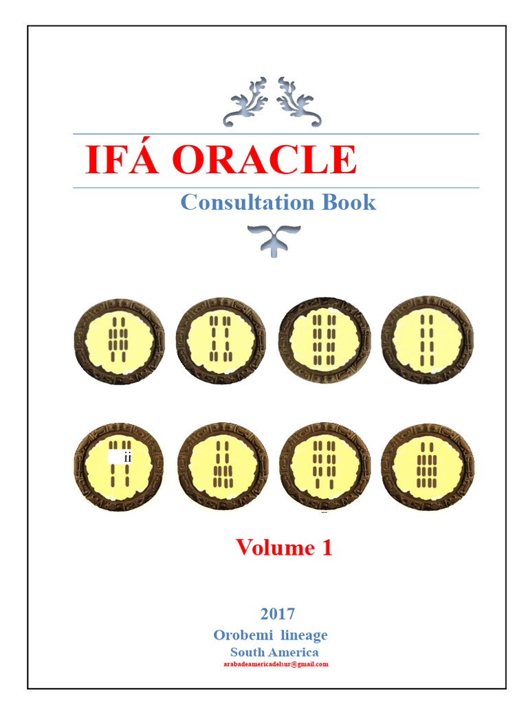 Ifá Oracle Consultation Volume 1 | PDF