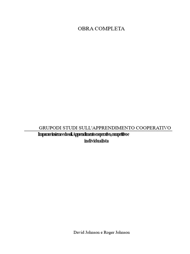 Opera Completa - Imparare Insieme e Da Soli | PDF