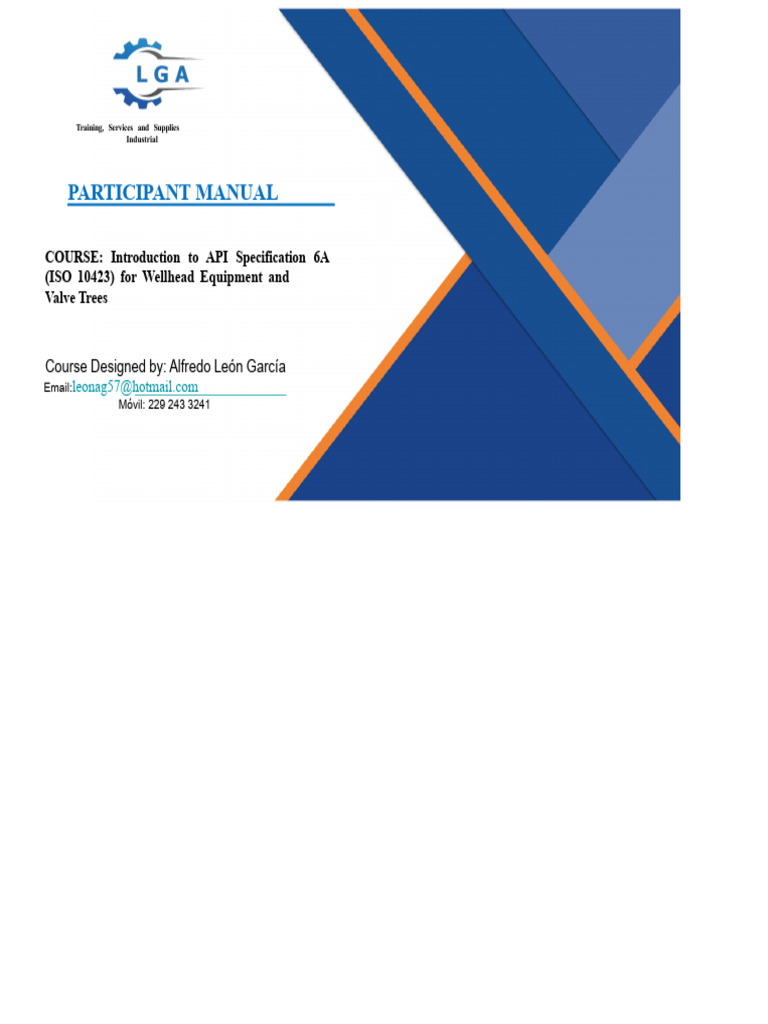 API 6A Training Manual for Wellhead Equipment | PDF | Valve ...