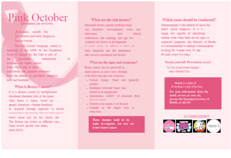 Pink October Campaign (1) | PDF | Breast Cancer | Cancer