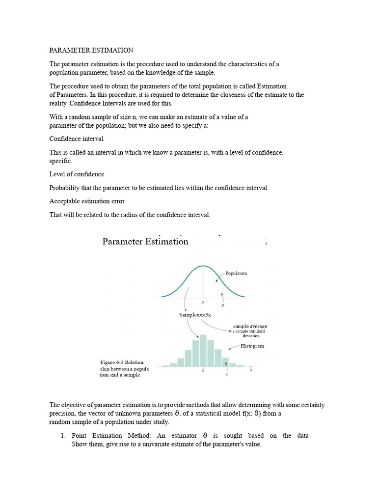 Parameter Estimation Methods Explained | PDF | Estimator | Bias Of An ...