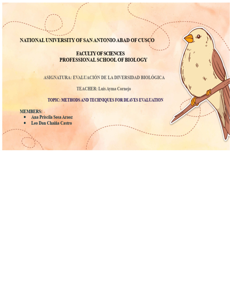Bird Diversity Evaluation Techniques | PDF | Bird Migration | Birds