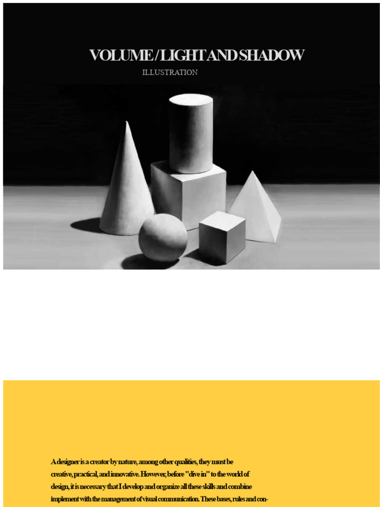 6. Volume, Light and Shadow - Artistic D. | PDF | Shadow | Shape