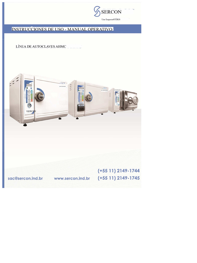Sercon Ahmc | PDF | Esterilización (Microbiología) | Ingenieria Eléctrica