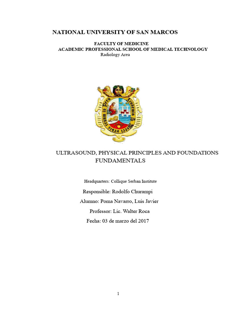Ultrasound Principles and Applications | PDF | Attenuation | Medical ...