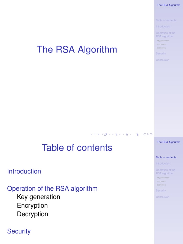 Understanding the RSA Algorithm Basics | PDF | Key (Cryptography ...