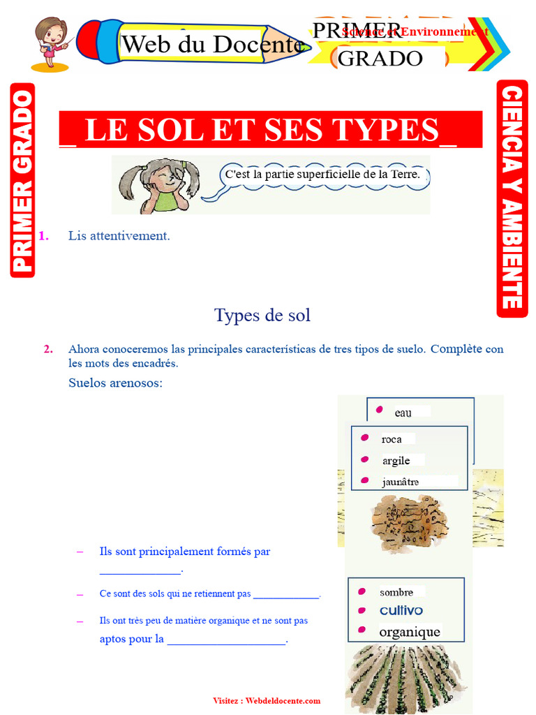 Types de Sols : Caractéristiques et Usages | PDF