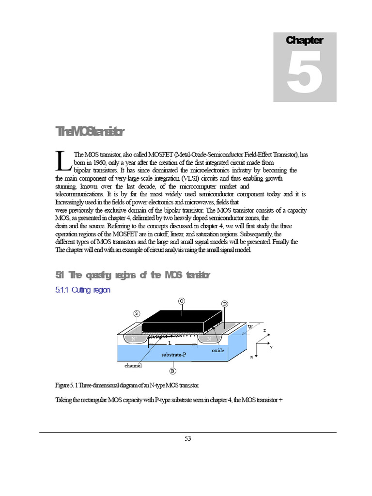 Understanding MOS Transistor Operations | PDF | Mosfet | Field Effect ...