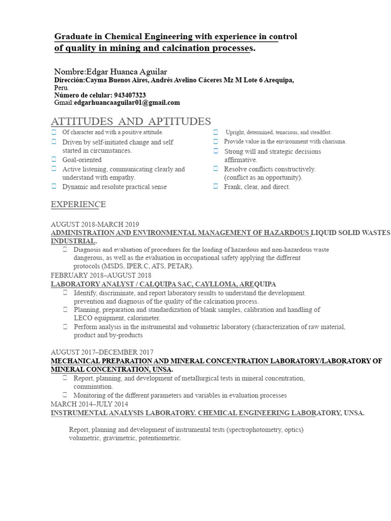laboratory CV PRESENT | PDF | Laboratories