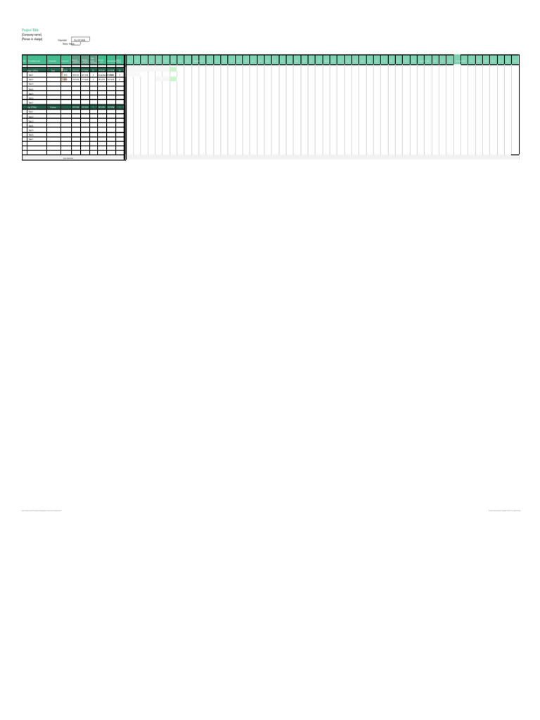Construction Project Schedule Template | PDF