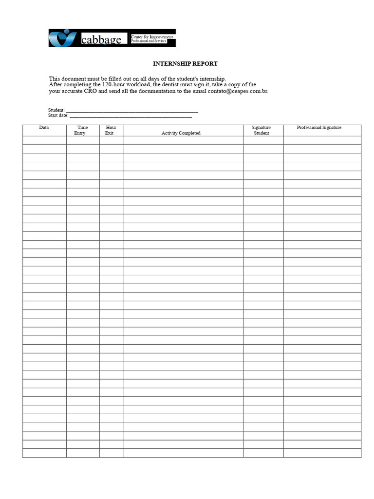 Internship Spreadsheet ASB | PDF