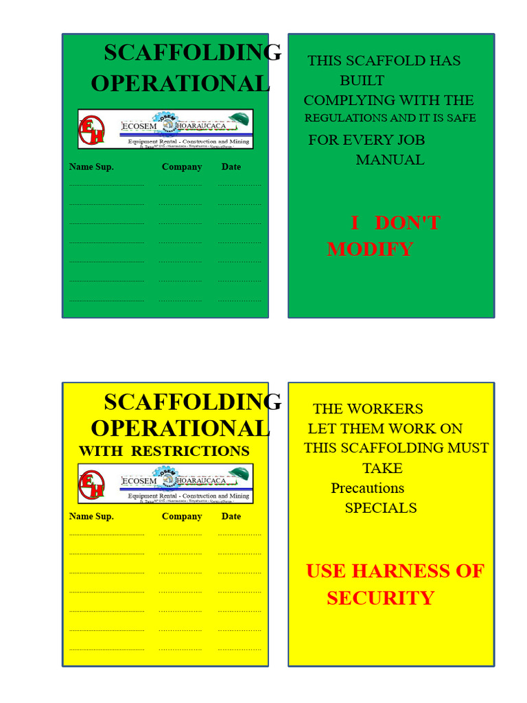 Scaffold Card | PDF