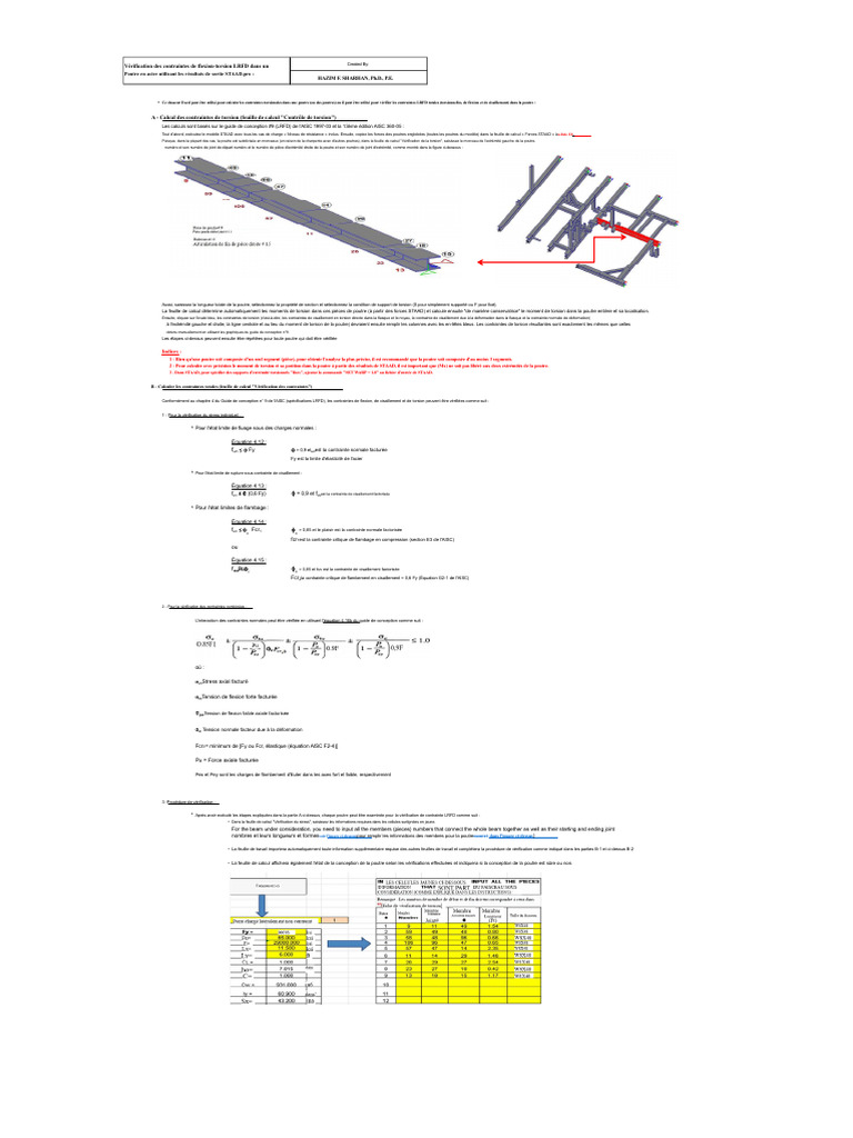 Vérification des contraintes LRFD en acier | PDF | Flambage ...