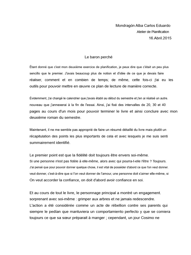 Analyse du roman 