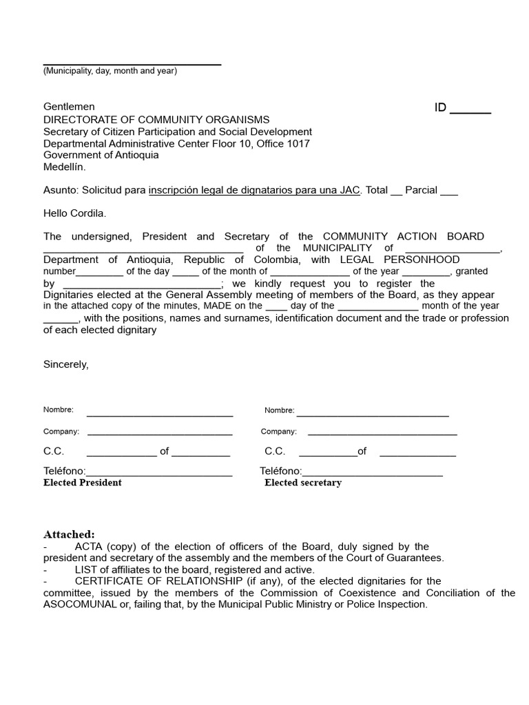 Election Format For JAC Officials One Slate | PDF | Government