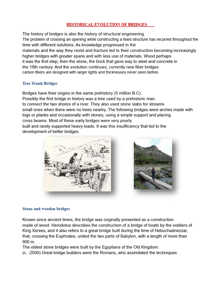 Evolution of Bridge Engineering History | PDF | Reinforced Concrete ...