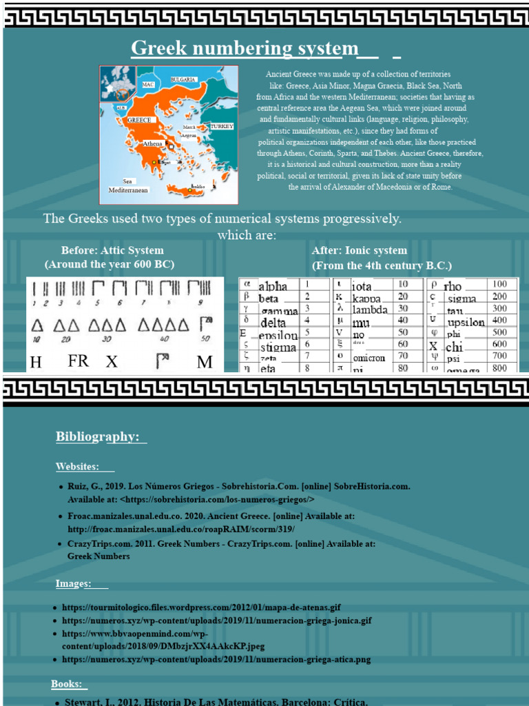 Overview of Greek Numbering Systems | PDF