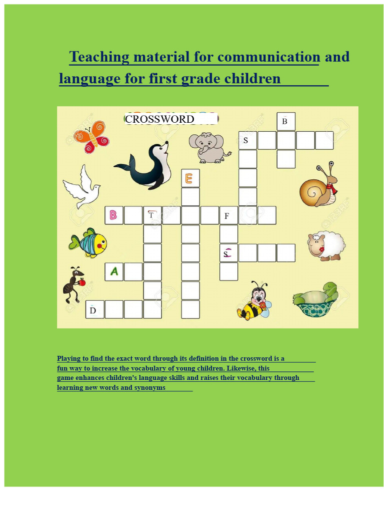 Fun Language Games for First Graders | PDF