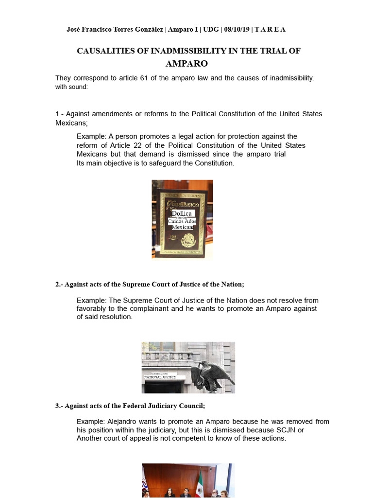 Causalities of Impropriety in The Amparo Trial | PDF | Lawsuit ...