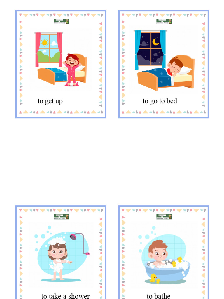 Daily Routine Activities for Kids | PDF