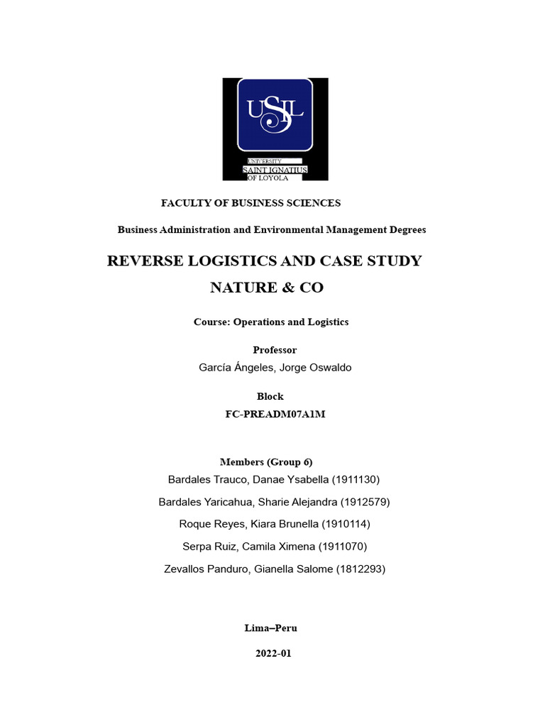 Reverse logistics: concepts and practical case in Natura company | PDF ...
