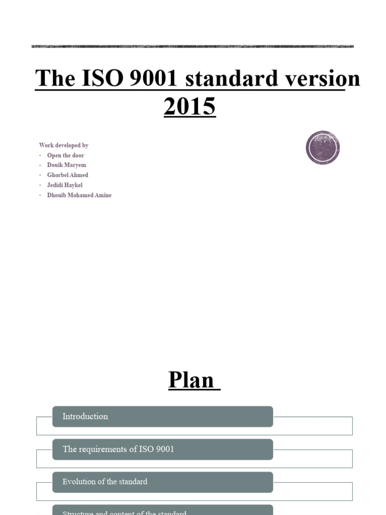 The ISO 9001 standard version 2015.pptx eyaaaa | PDF | Quality ...
