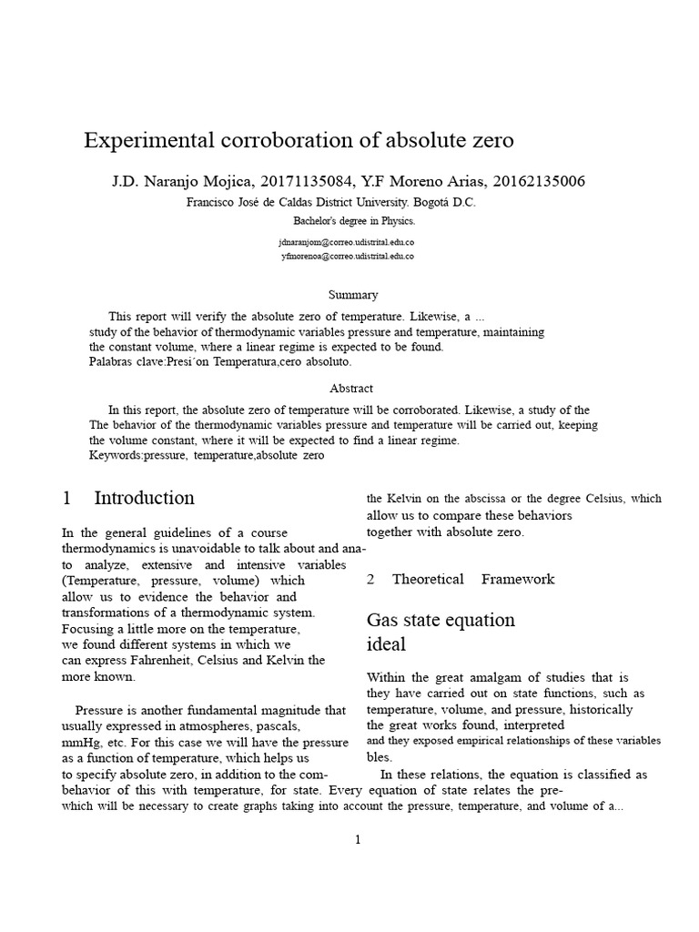 absolute_zero__lab_1__WP | PDF | Temperature | Gases