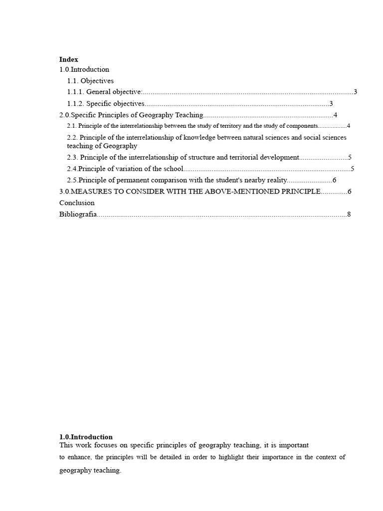 Principles of Geography Teaching Methods | PDF | Geography | Knowledge