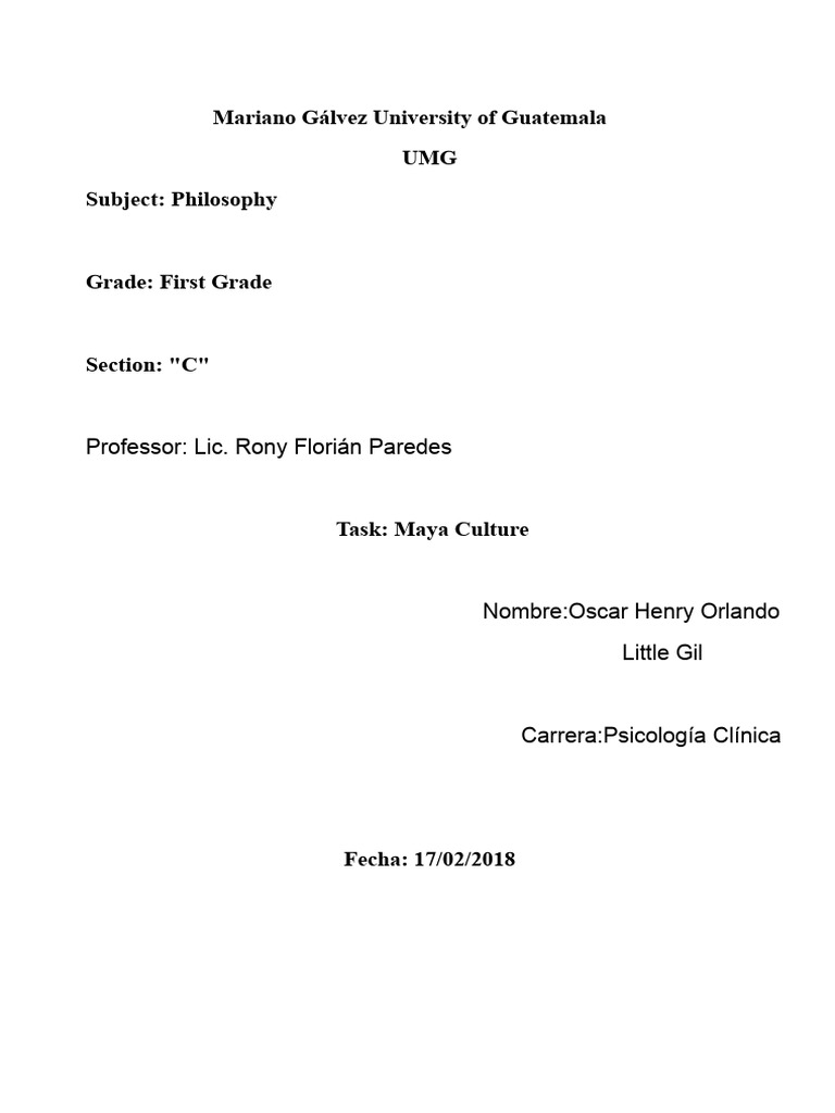Principles of Maya Culture and Philosophy | PDF | Knowledge