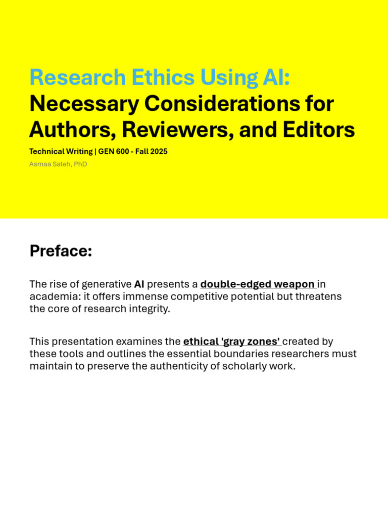 AI Ethics in Academic Research 2025 | PDF | Artificial Intelligence ...
