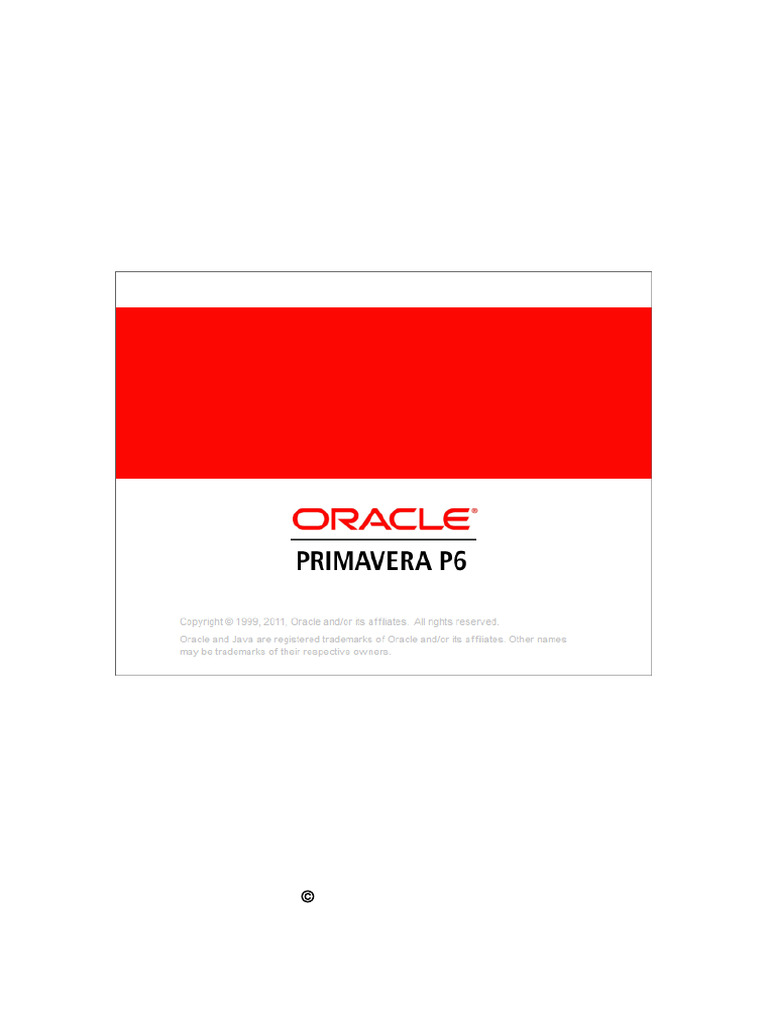Primavera P6 Professional Training Guide | PDF | Project Management