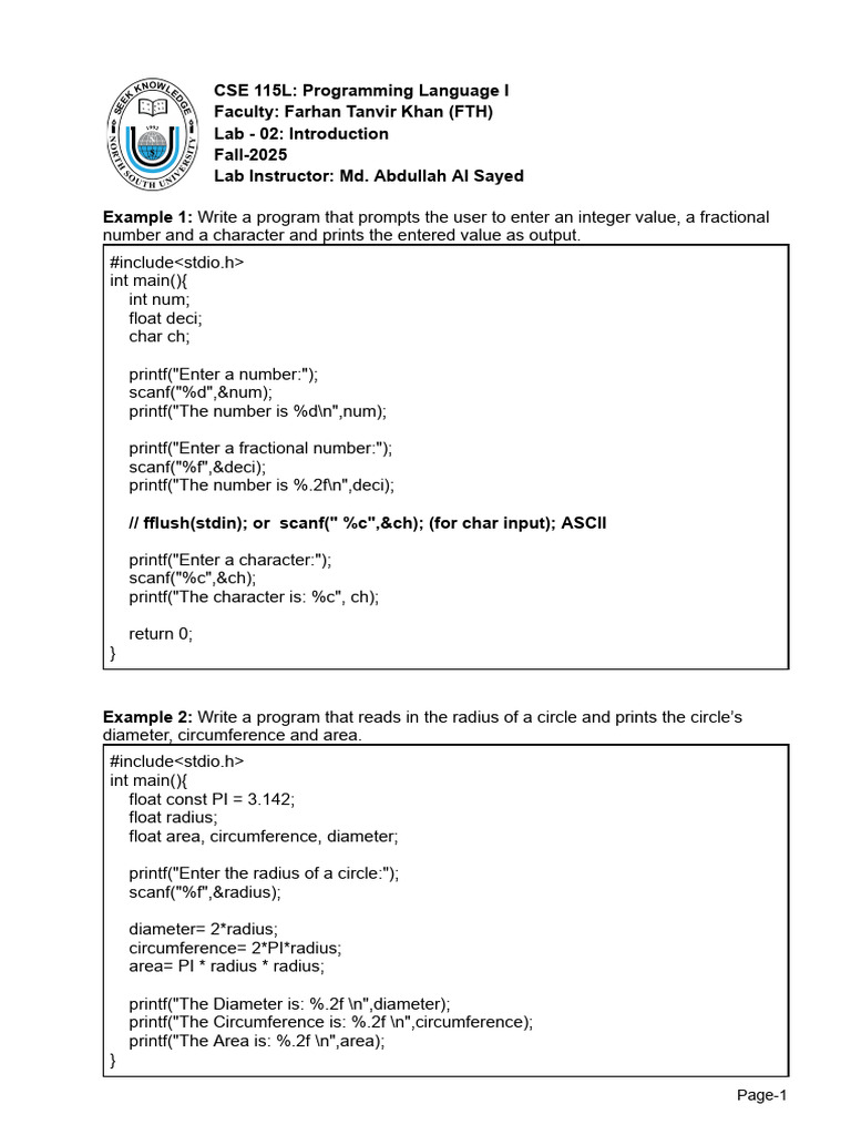 Lab+2 | PDF | Rounding | Function (Mathematics)