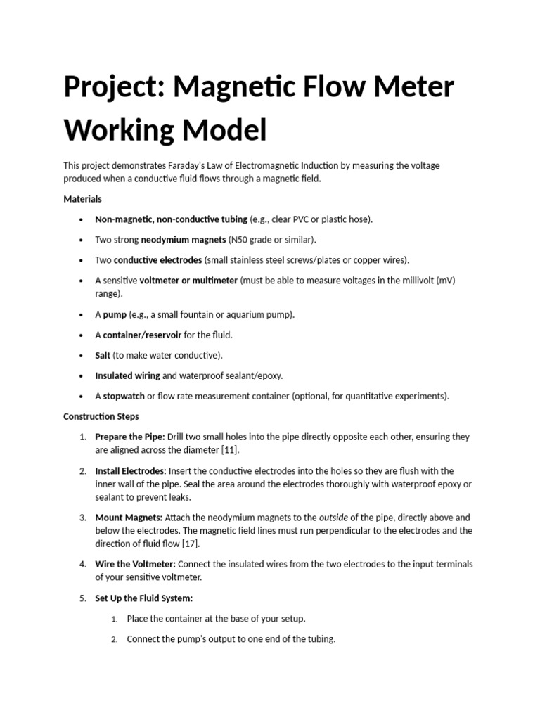 Project | PDF | Electromagnetic Induction | Voltage