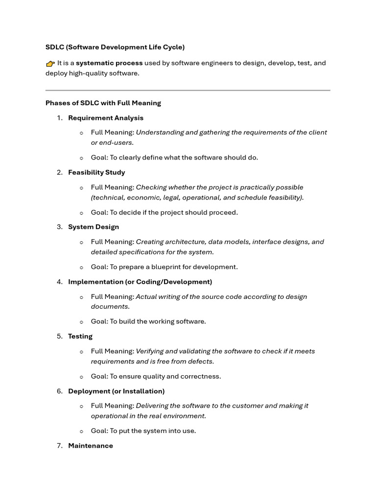 Understanding the Software Development Life Cycle | PDF | Software ...