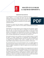 Moción en Favor de La Equidad Impositiva