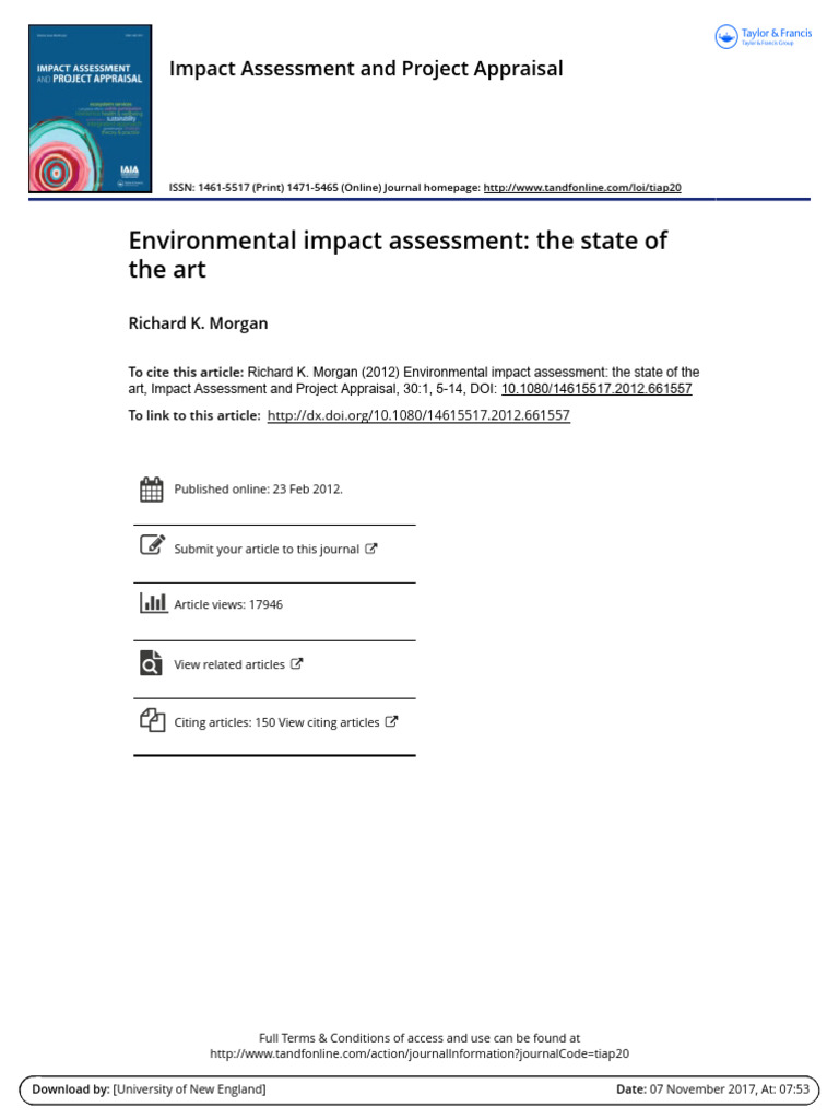 State of Environmental Impact Assessment | PDF | Environmental Impact ...