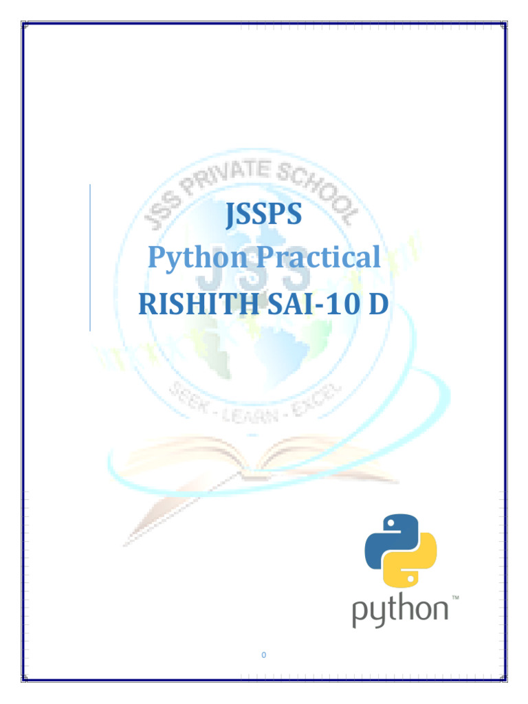 Python AI Practical Journal 10D | PDF | Multiplication | Computer ...