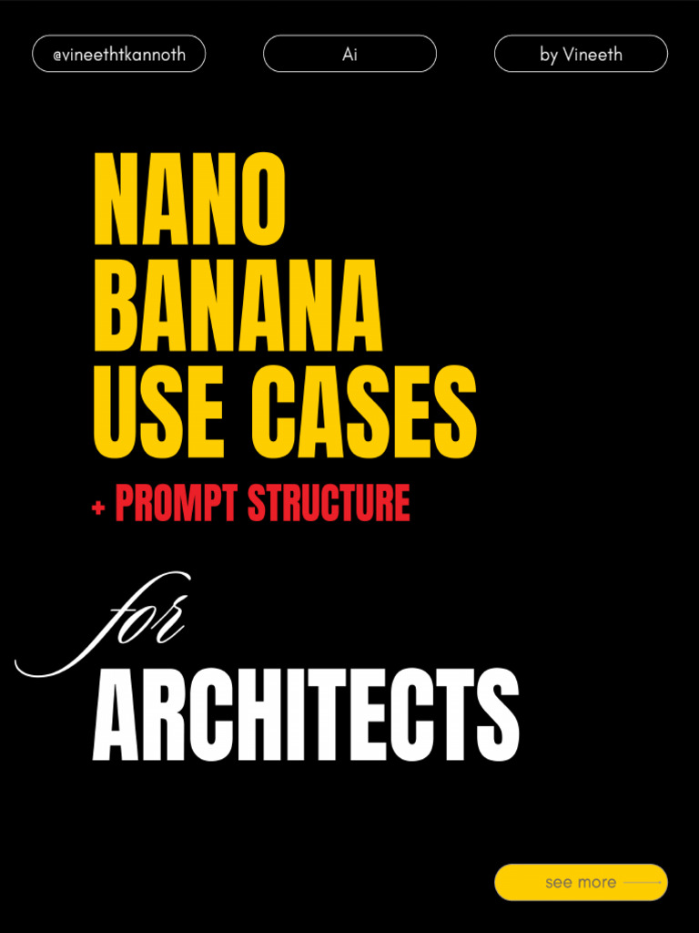 Nano Banana Use Cases For Architects | PDF