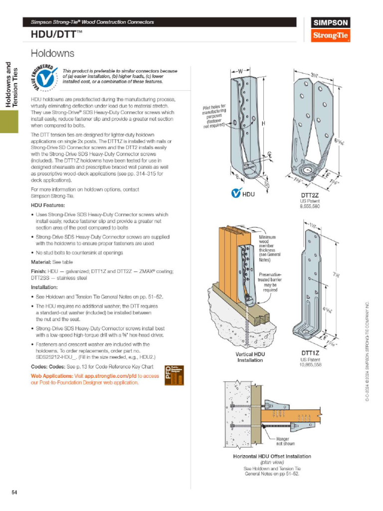 Holdown Catalog | PDF