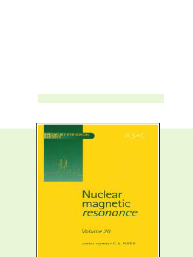 (Ebook) Nuclear Magnetic Resonance : Volume 30 by Cynthia J Jameson ...