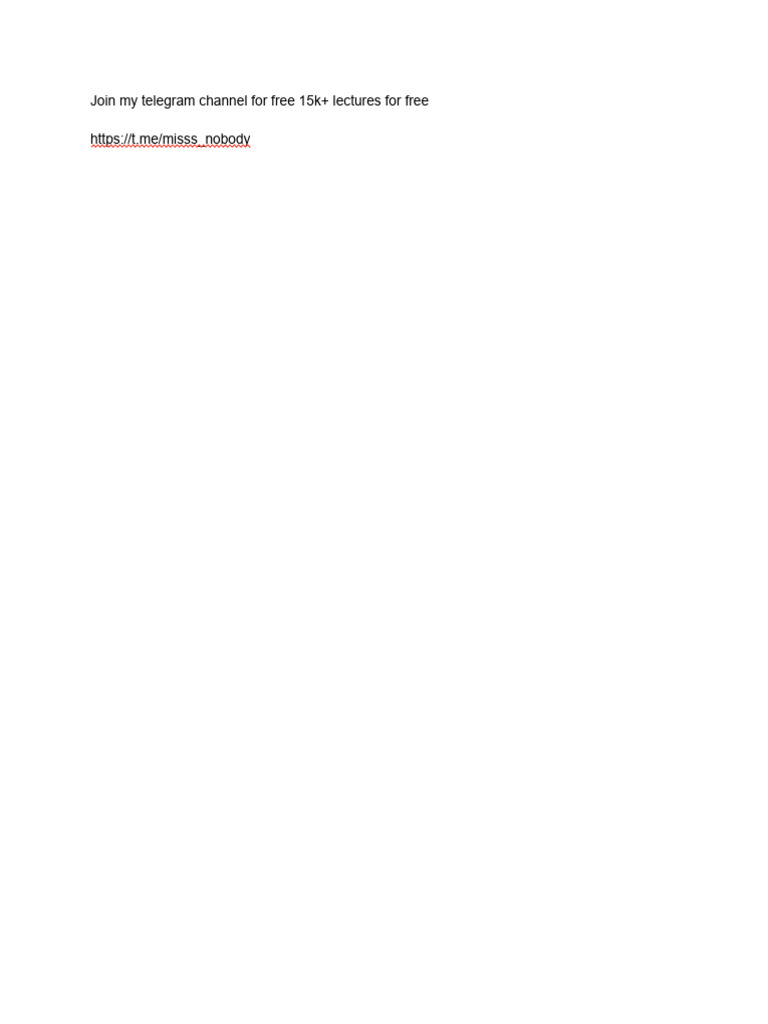 Free Lectures | PDF