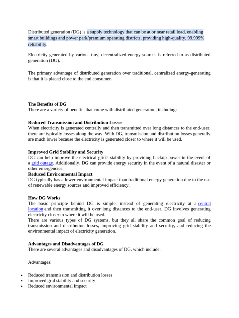 Unit Iv | PDF | Distributed Generation | Renewable Energy