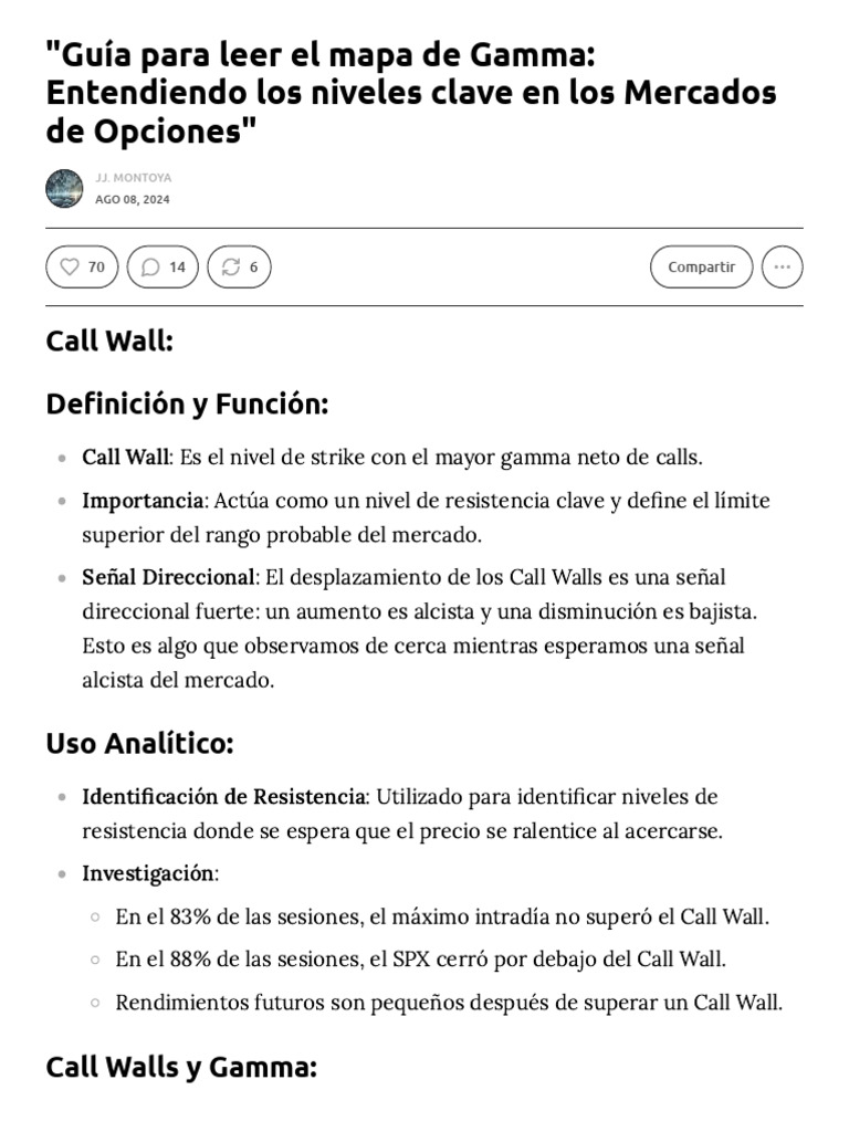 Guía de Call y Put Walls en Opciones | PDF | Opción (Finanzas ...