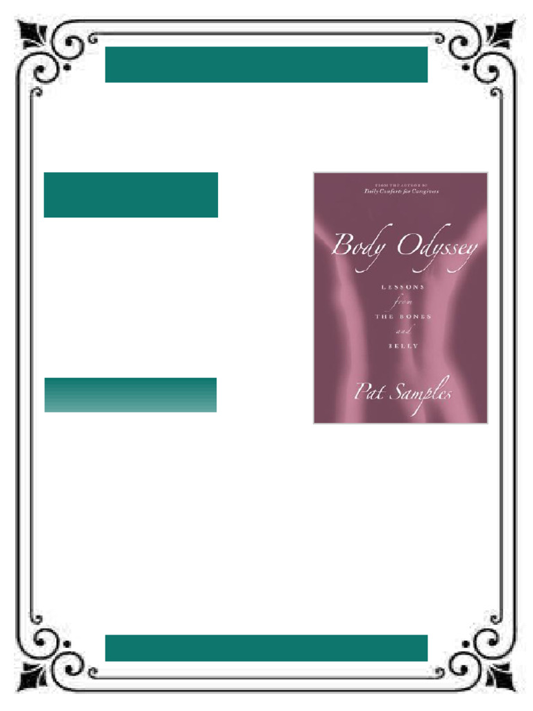 Body Odyssey Lessons from the Bones and Belly Pat Samples ebook OCR ...