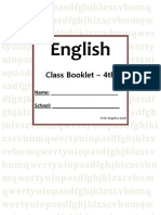 English: Class Booklet - 4th