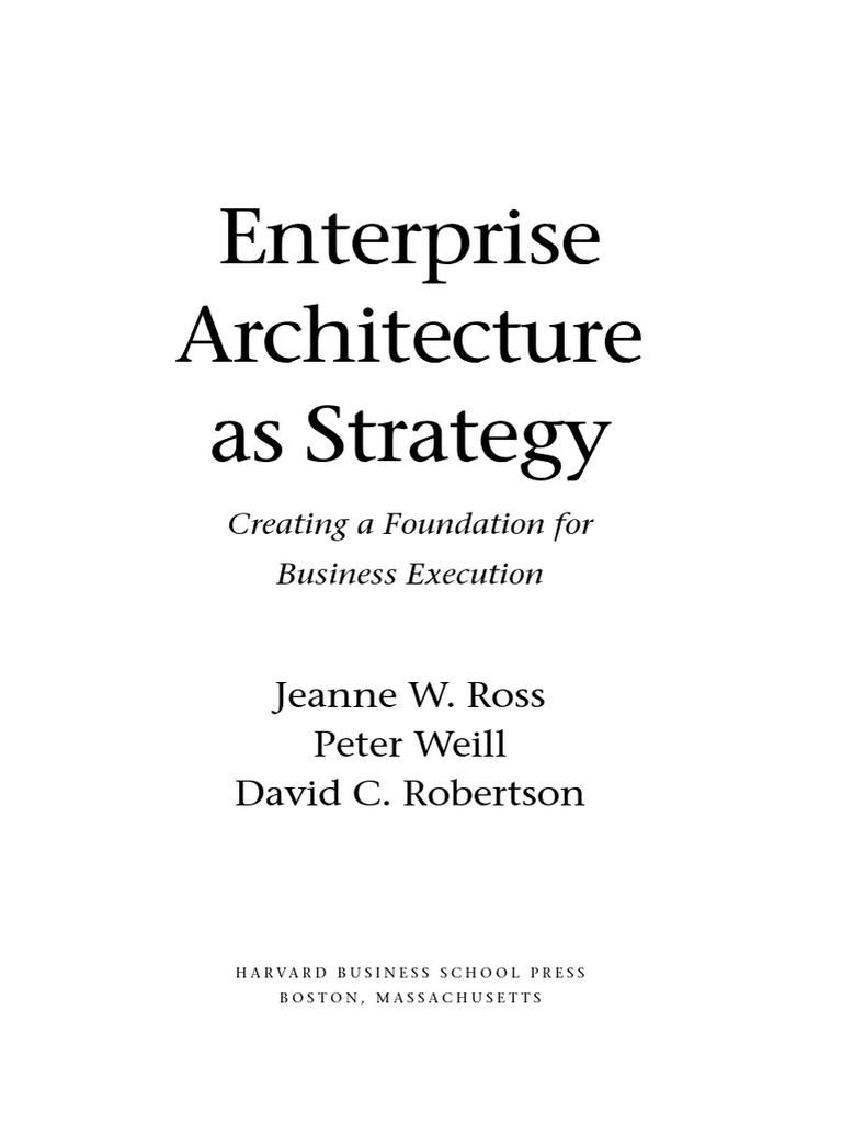 Enterprise Architecture for Business Success | PDF | Enterprise ...
