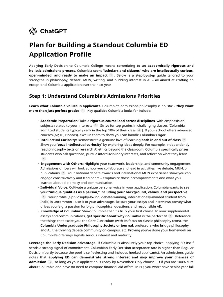 Columbia ED Application Guide | PDF | Artificial Intelligence ...