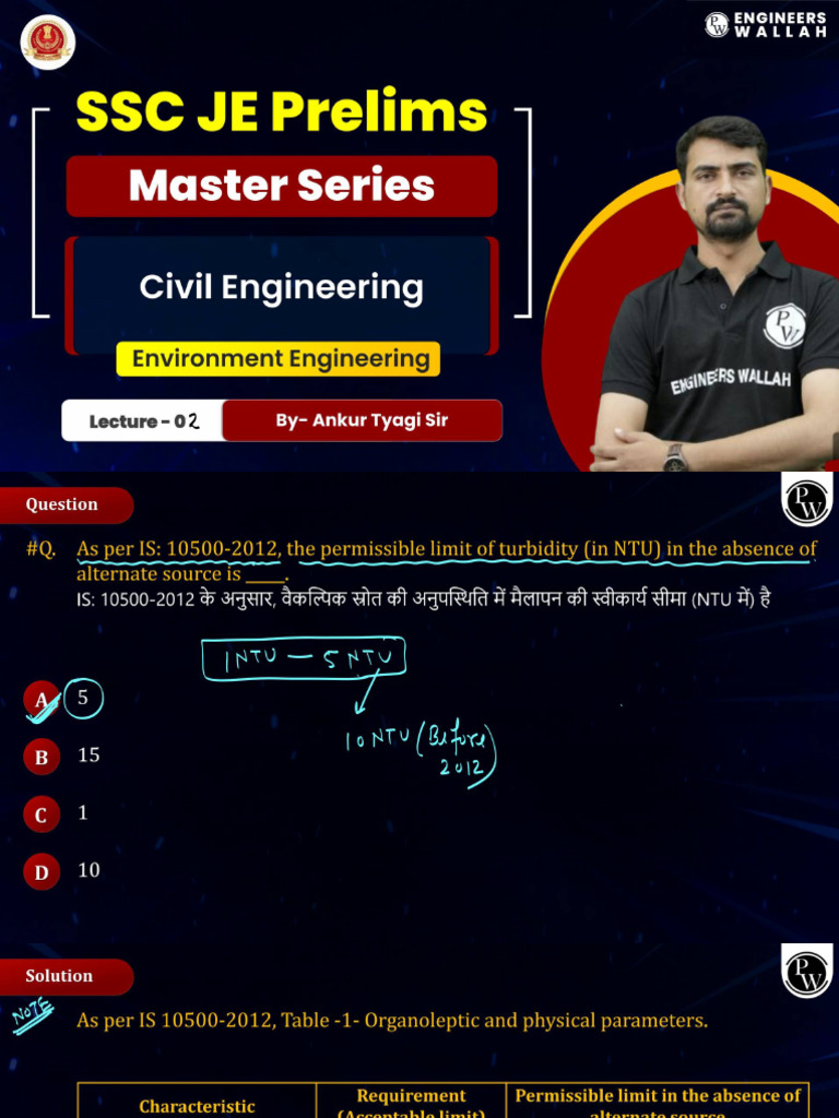 SSC JE 2025 CBT - 01 Master Series 02 Class Notes | PDF