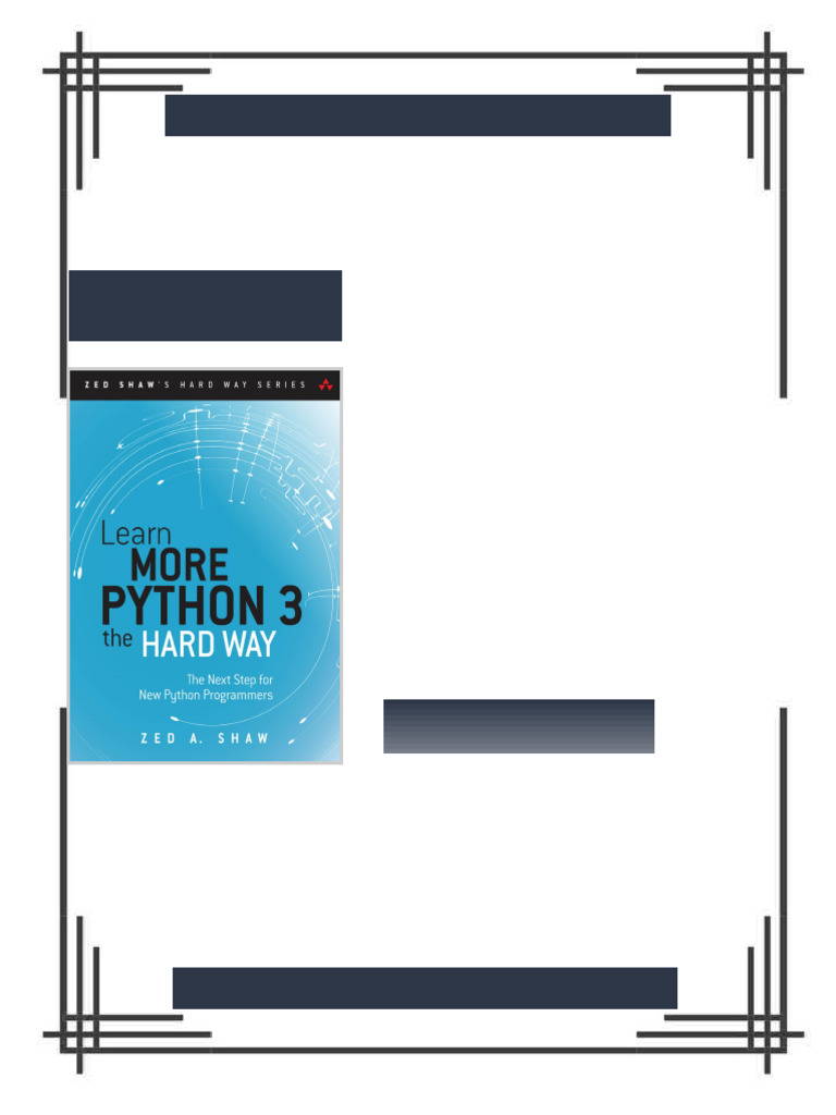 Learn More Python 3 the Hard Way The Next Step for New Python ...