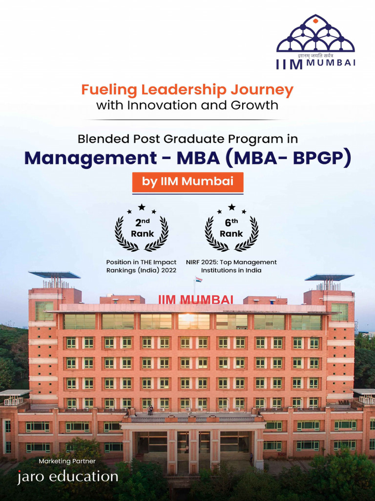 IIM Mumbai MBA BPGP Brochure c (2) | PDF